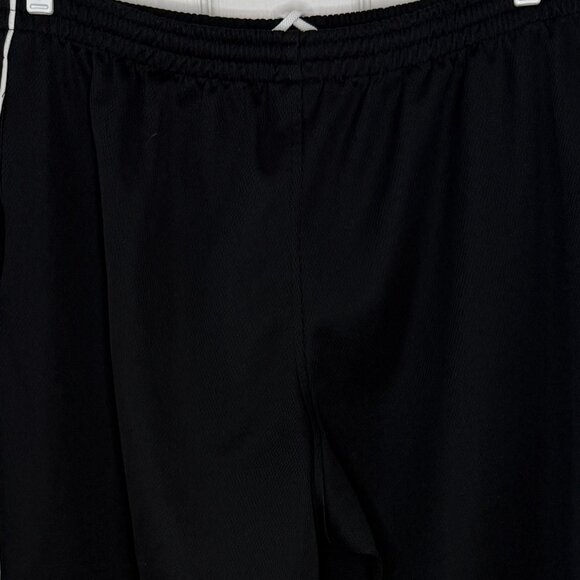 Nike Jet Black White Swoosh Athletic Joggers Zip Leggings Size XL - Picture 7 of 8